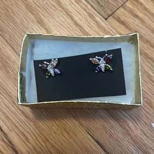 Mulicolored butterfly earrings